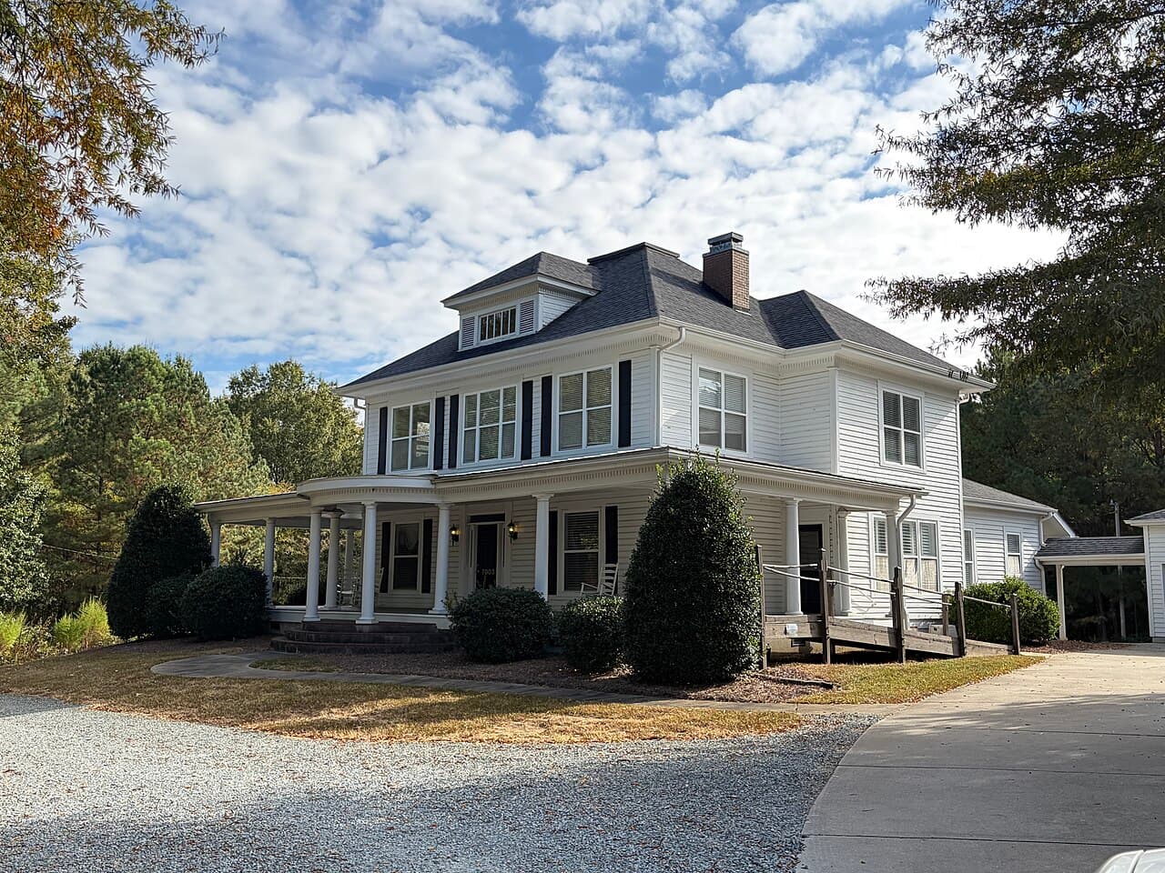 The historic Hemby House in Weddington, NC